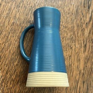 Crate & Barrel Sibely Ceramic Pottery Taper Candle Holder 6.5"